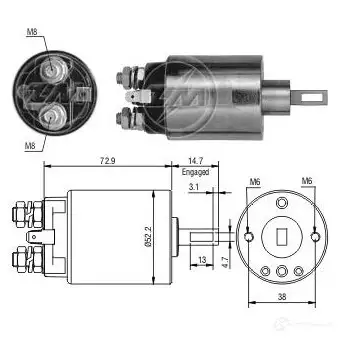 Втягивающее реле ERA 1439250537 DILX QO ZM584