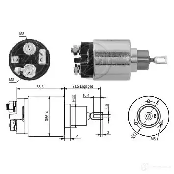 Втягивающее реле ERA ZM4773 1439250550 75N8 U