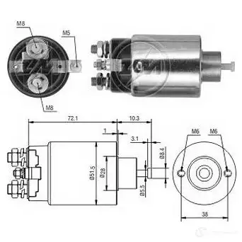 Втягивающее реле ERA ZM695 B5A5 82X 1439250563