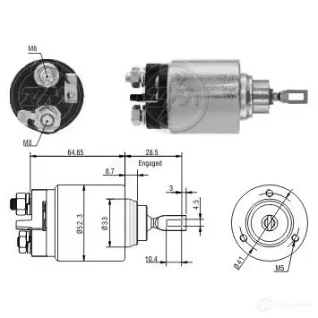 Втягивающее реле ERA ZM1372 1439250643 A HR8L изображение 0