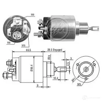 Втягивающее реле ERA 1439250708 ZM2473 LLP3 ZW