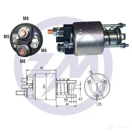 Втягивающее реле ERA ZM2396 1439250748 TLP UX