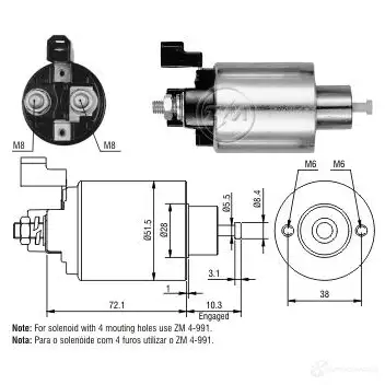 Втягивающее реле ERA ZM4991 CI UOS0I 1439250760 изображение 0