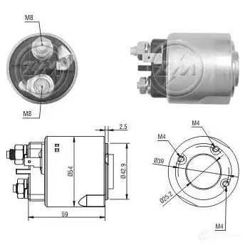 Втягивающее реле ERA V4ES AG 1437411884 ZM4495 изображение 0