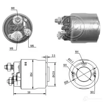 Втягивающее реле ERA ZM498 1439250802 KPVDW O изображение 0