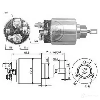 Втягивающее реле ERA 1437414021 ZM1475 V RSPVK изображение 0