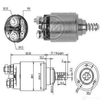 Втягивающее реле ERA 1439250809 GZX C1 ZM743 изображение 0