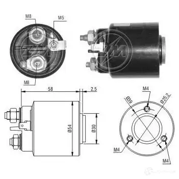 Втягивающее реле ERA 227384 49 2 1946226 ZM492 изображение 0