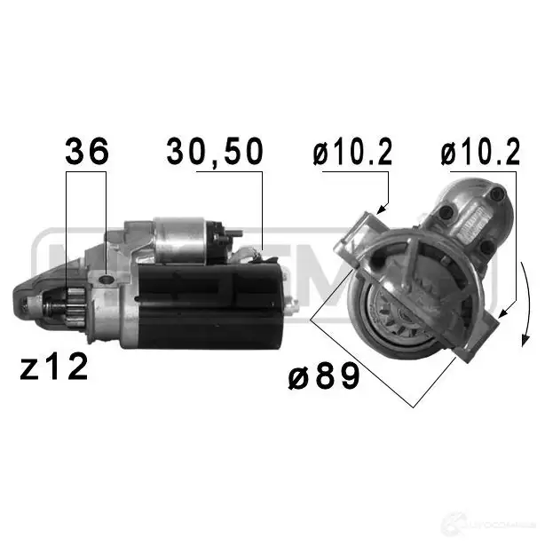 Стартер ERA 1944843 220682 RX L70A