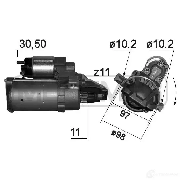 Стартер ERA 1944979 6OME PE7 220837