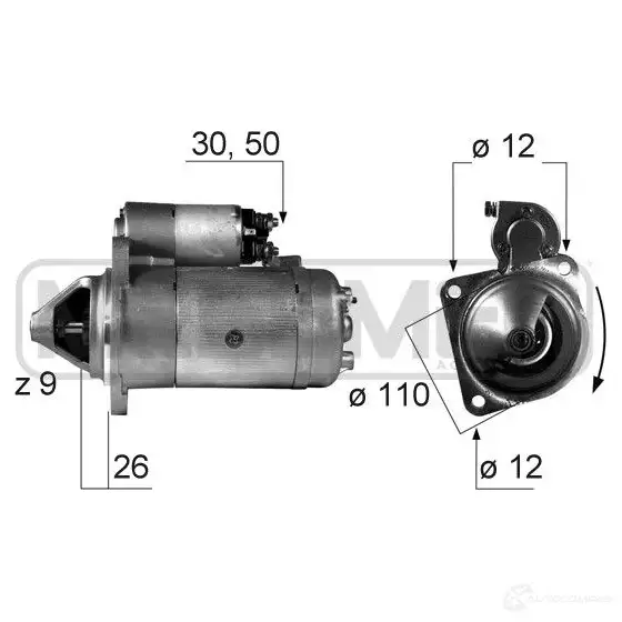 Стартер ERA 220262 G9A9 T8 1944440 изображение 0