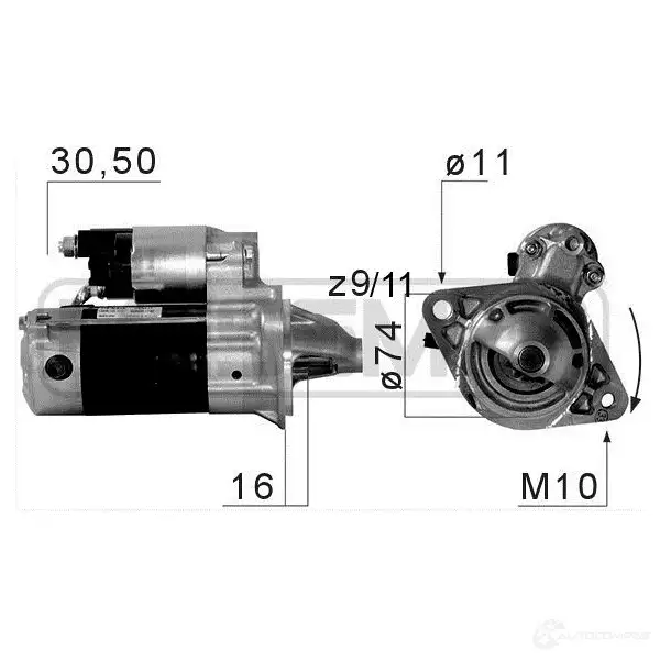 Стартер ERA 220675A 1439286412 2CEV1 GM изображение 0