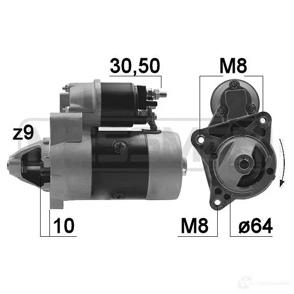 Стартер ERA 1439286535 BT3 ODRP 220166A - Изображение 1
