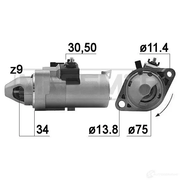 Стартер ERA 220988A J1 3YU1 1439286559
