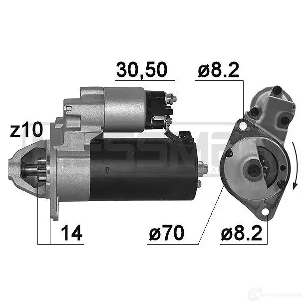 Стартер ERA QGFH4 H 1439286596 220146A изображение 0