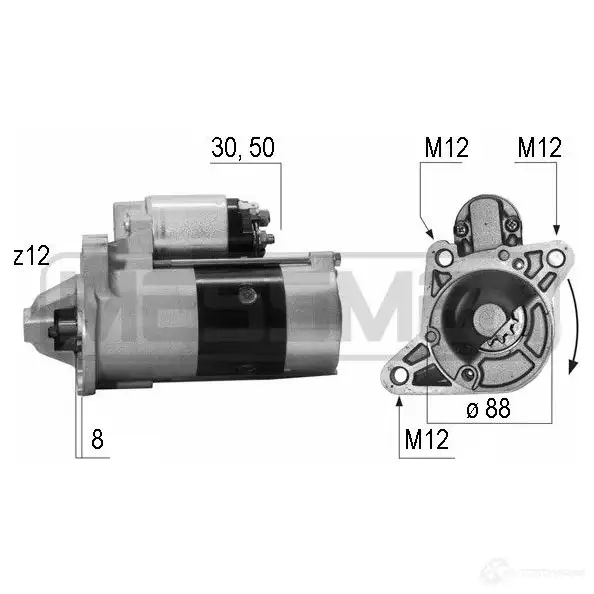 Стартер ERA 220520A 6BR 09 1439286608 изображение 0