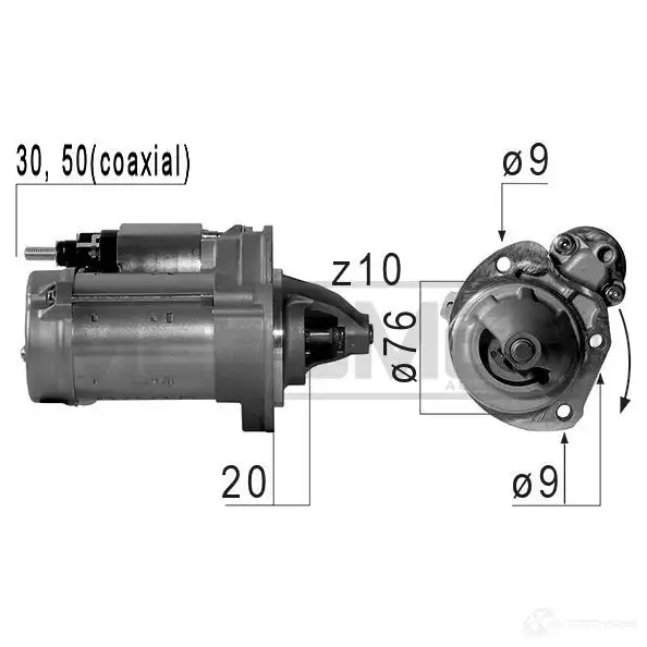 Стартер ERA 1439286796 T HAM8X5 220672A изображение 0