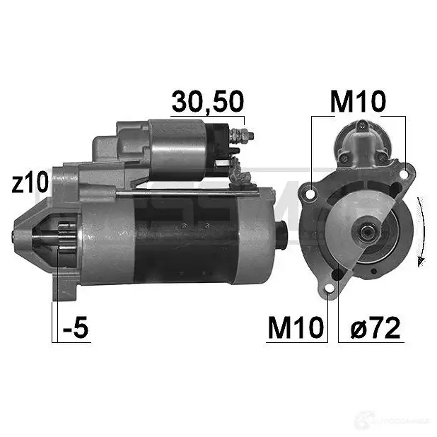 Стартер ERA 1439286828 220117A T64L VMT