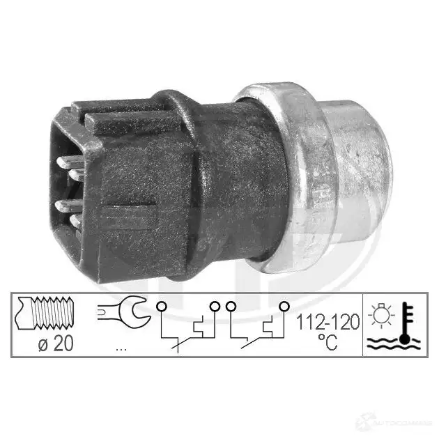 Датчик вентилятора радиатора ERA 1947014 ULRA 0A 330164
