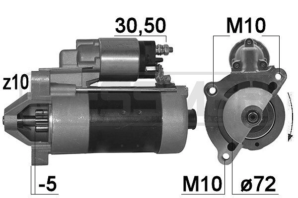 Стартер ERA EV HR59 1440474132 220117R изображение 0