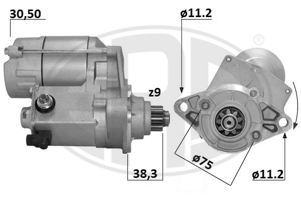 Стартер ERA TL8 IZ 1440474266 221039A изображение 0