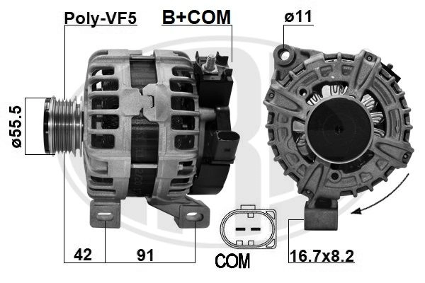 Генератор ERA Z 2W5XUY 1440472907 209622