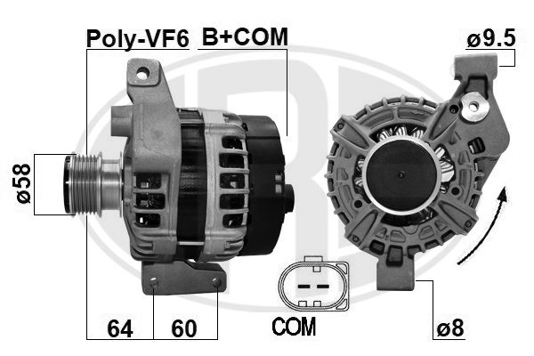 Генератор ERA 4TS3OD M 209623 1440472908 изображение 0