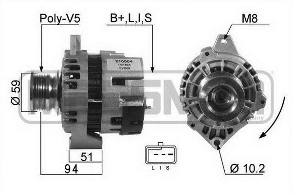 Генератор ERA ZZ49 D 1440472963 210004R изображение 0