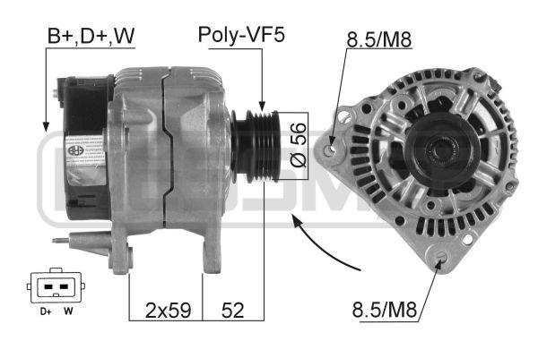 Генератор ERA 1440472984 CA EZTUD 210047R