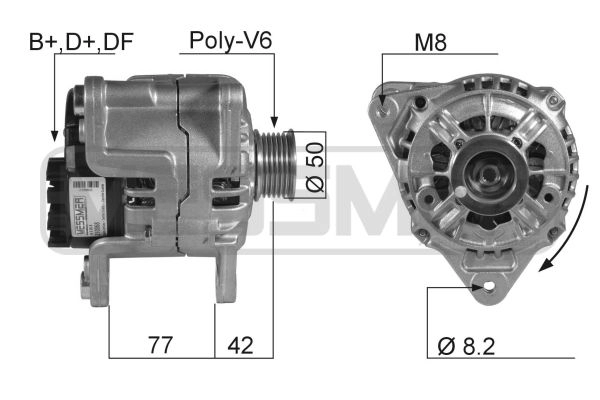 Генератор ERA Y8 0RKX 1440472995 210068R