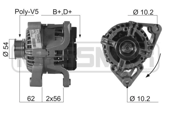 Генератор ERA Q 8VYXD 210162R 1440473050
