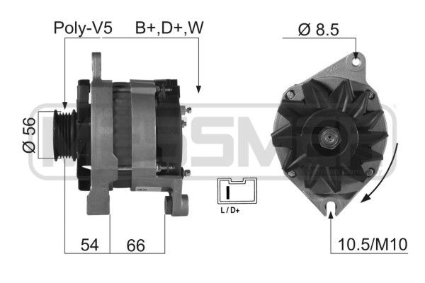 Генератор ERA 210197R 1440473073 00L4 8