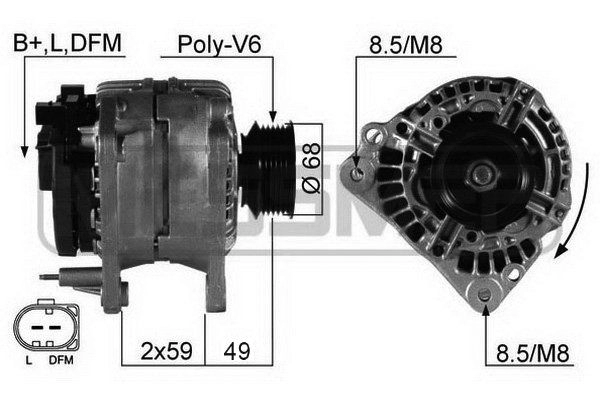 Генератор ERA 210256R 1440473103 PBDG4K U изображение 0