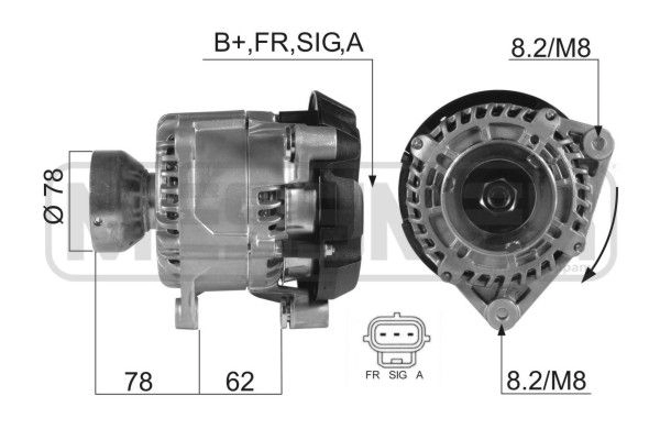 Генератор ERA 210366R U V8U9 1440473145