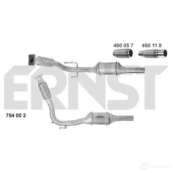 Катализатор ERNST 754002 4007463754002 302225 MU U2UP изображение 0