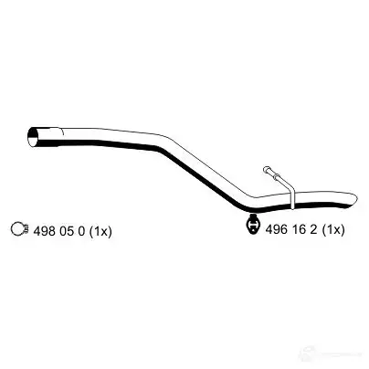 Выхлопная труба глушителя ERNST 4007463314459 314459 299722 UVAU 1QG изображение 0