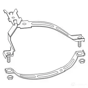 Кронштейн крепления глушителя ERNST 497077 4007463497077 301030 6Y NZZ изображение 0