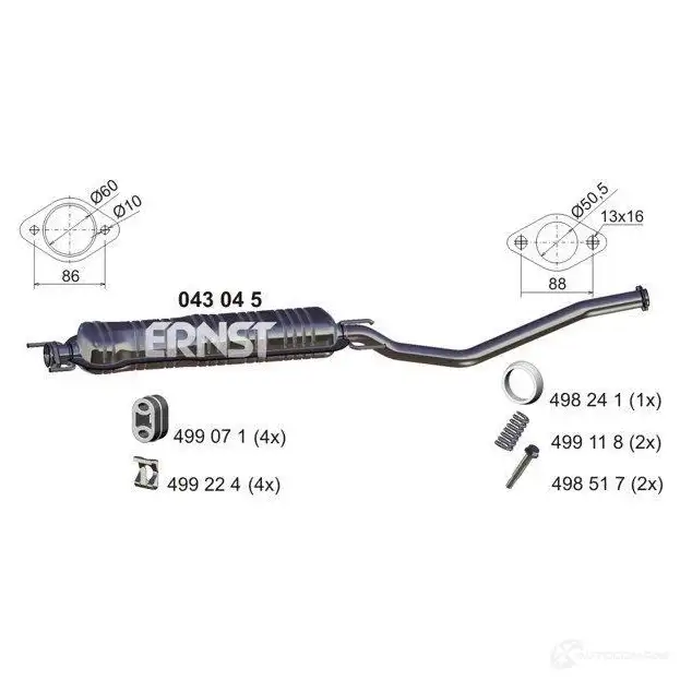 Резонатор ERNST 043045 295008 4007463043045 QRH IEC5