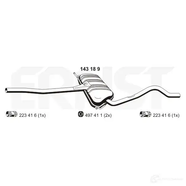 Резонатор ERNST R J1KK 143189 298490 4007463143189
