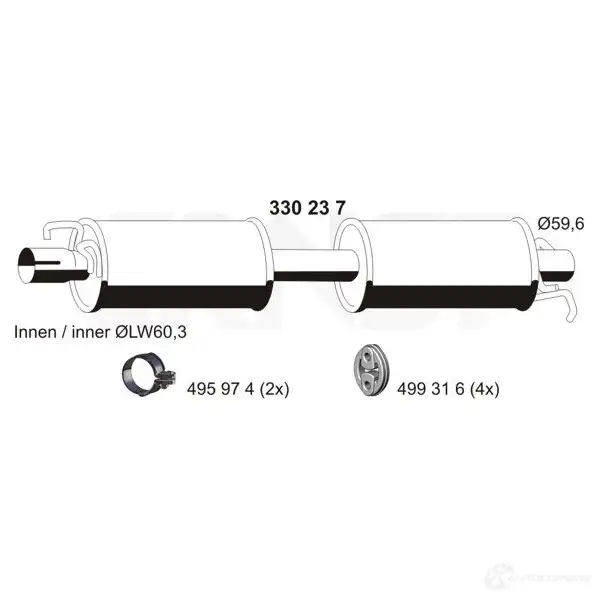 Резонатор ERNST 330237 DT8I L7K 4007463330237 299768