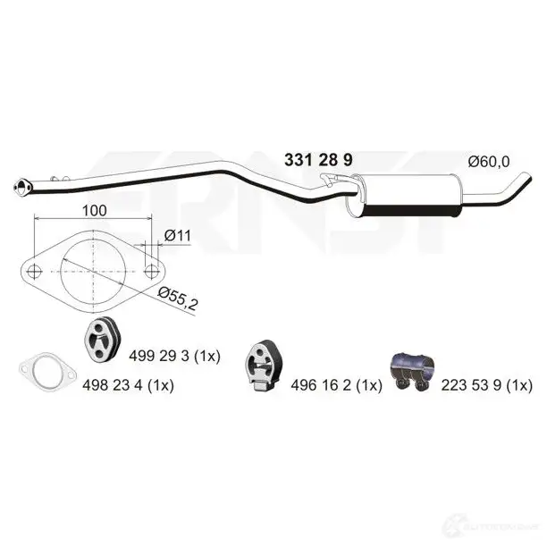 Резонатор ERNST 331289 Q 6UAB 4007463331289 299813 изображение 0