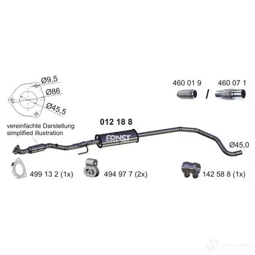 Резонатор ERNST 293670 4007463012188 RY7FSS H 012188 изображение 0