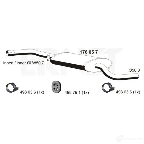 Резонатор ERNST 4007463176057 298795 73ASH EQ 176057