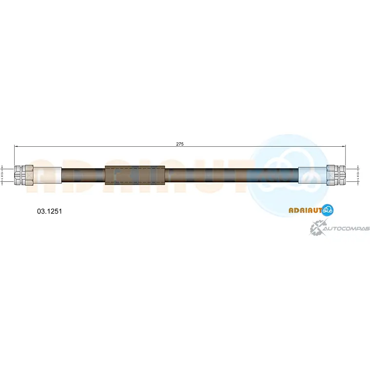 Тормозной шланг ADRIAUTO 03.1251 PL8UD EH 1436978055 изображение 0