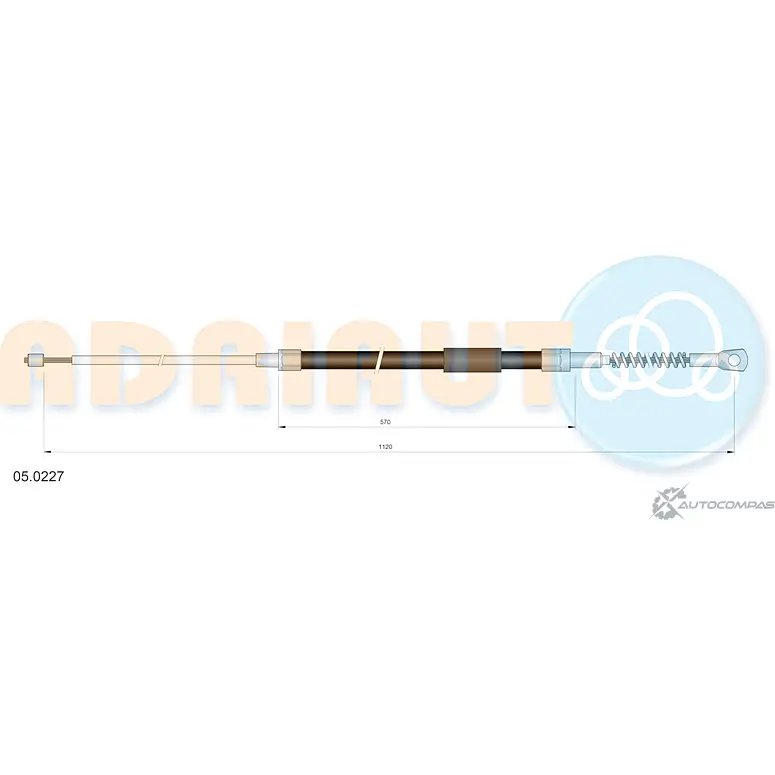 Трос ручника ADRIAUTO 1436981548 EPQ2N L 05.0227