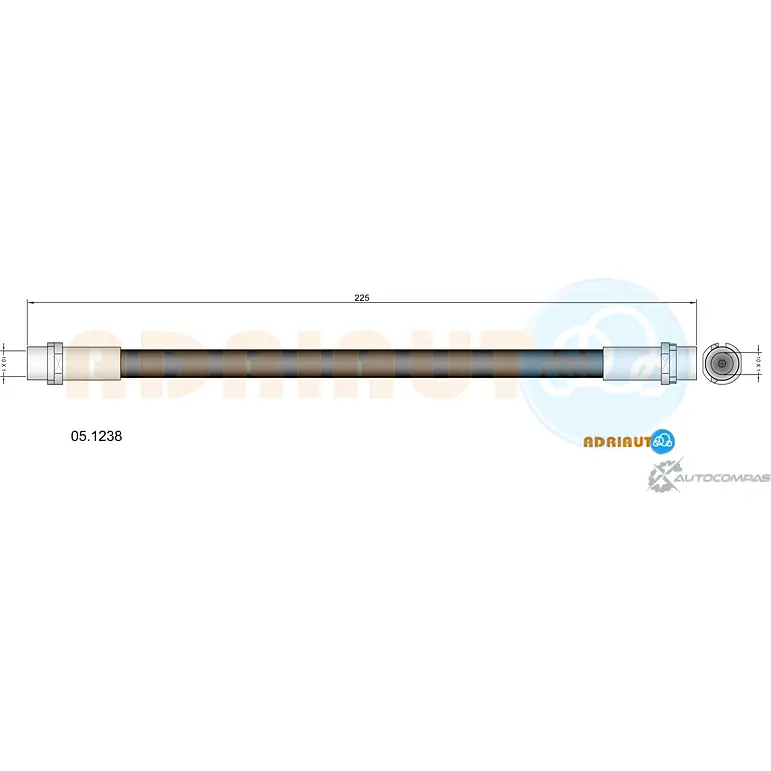 Тормозной шланг ADRIAUTO OT IZC 05.1238 1436978112 изображение 0