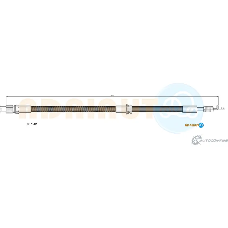 Тормозной шланг ADRIAUTO 06.1201 Y0Y 2VL 1436978240 изображение 0