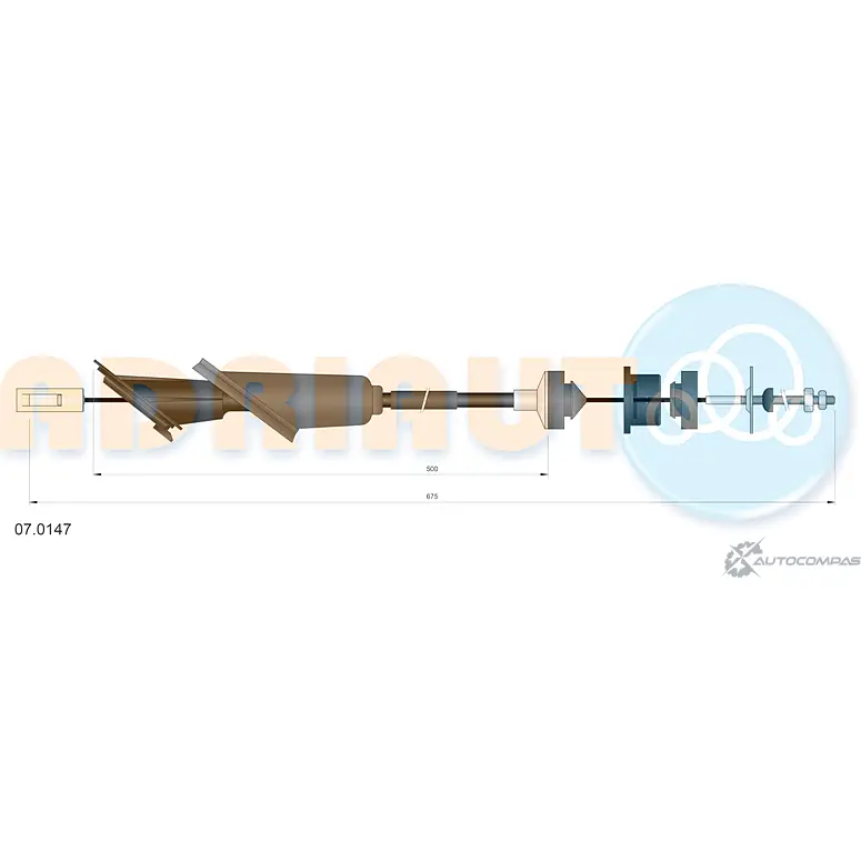 Трос сцепления ADRIAUTO 4LQ KFMQ 07.0147 1436980463