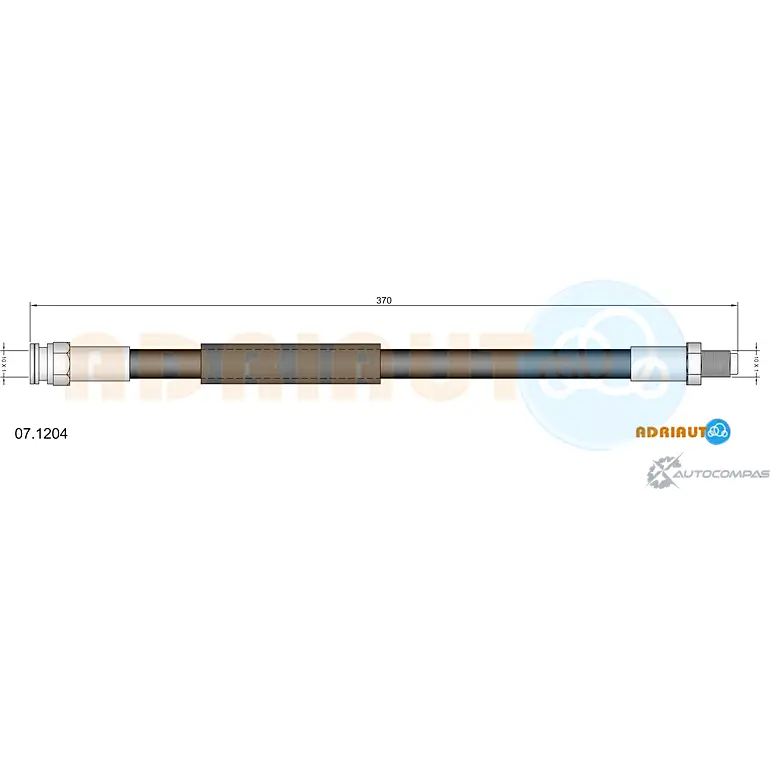 Тормозной шланг ADRIAUTO R WZGI 1436978193 07.1204