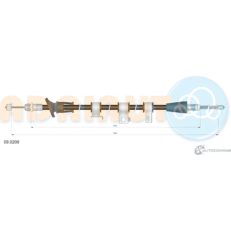 Трос ручника ADRIAUTO JLJ H9 1436982570 09.0209